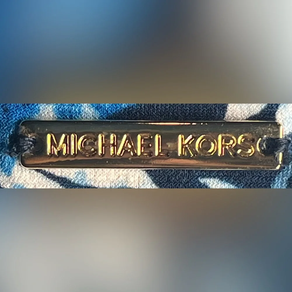 MICHAEL Michael Kors Women's Grecian Blue Ruffle‎ Bottom Tank Dress Size M.